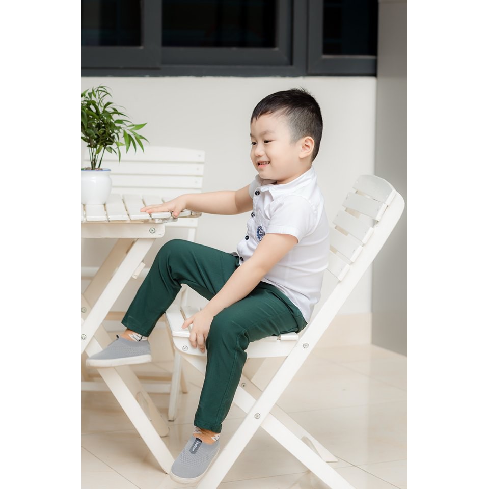 Quần kaki bé trai, bé gái mẫu mới size từ 12- 33 kg