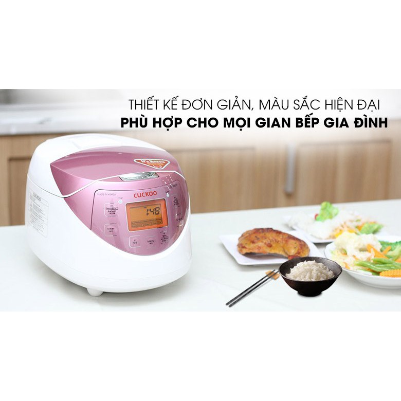 Nồi Cơm Điện Tử Cuckoo CR-0631F 1.0 Lít 1.0L - Hàng Chính Hãng (Bảo Hành Toàn Quốc 2 Năm)