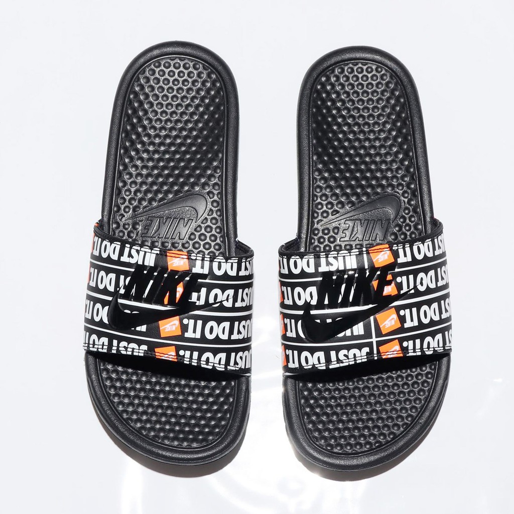 Dép Thể Thao Auth Benassi Just Do It Print – Black Chính Hãng 100%