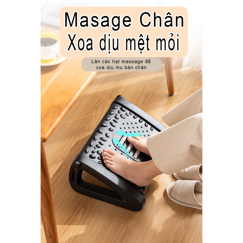 Ergonomic Footrest Ghế Gác Chân Công Thái Học - ghế kê chân cho dân văn phòng, học sinh, sinh viên, người chơi Game