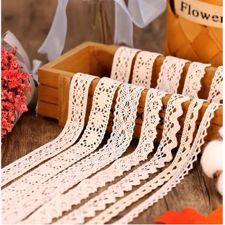 Dây ren trang trí, decor sản phẩm handmade (giá bán 1 mét)