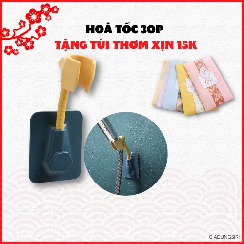 DEAL SỐC Giá Treo Vòi Sen Vòi Nước Dán Tường Siêu Chắc Chắn Chất Liệu Nhựa Cứng ABS với Lớp Keo Chống Nước Chịu Lực