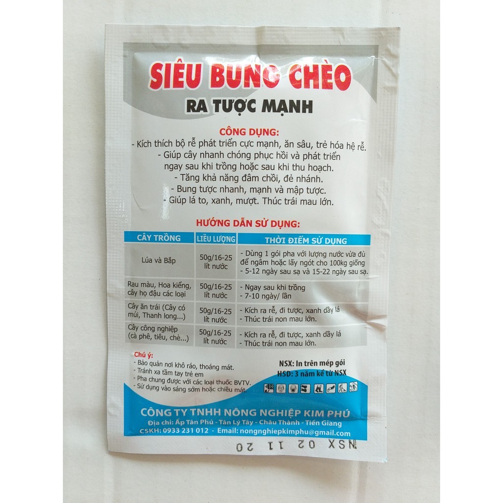 Phân bón vi lượng cao cấp Siêu Bung Chèo - 50g