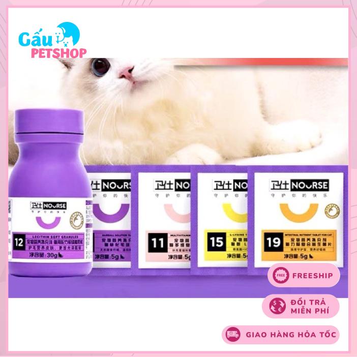 VIÊN NHAI VITAMIN NOURSE CHO MÈO GÓI 10 VIÊN DÙNG THỬ