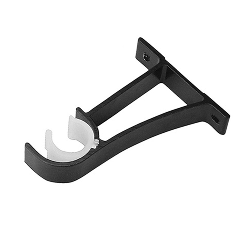 Bộ 6 Giá Đỡ Thanh Treo Rèm Cửa Bằng Hợp Kim Nhôm Màu Trắng / Đen