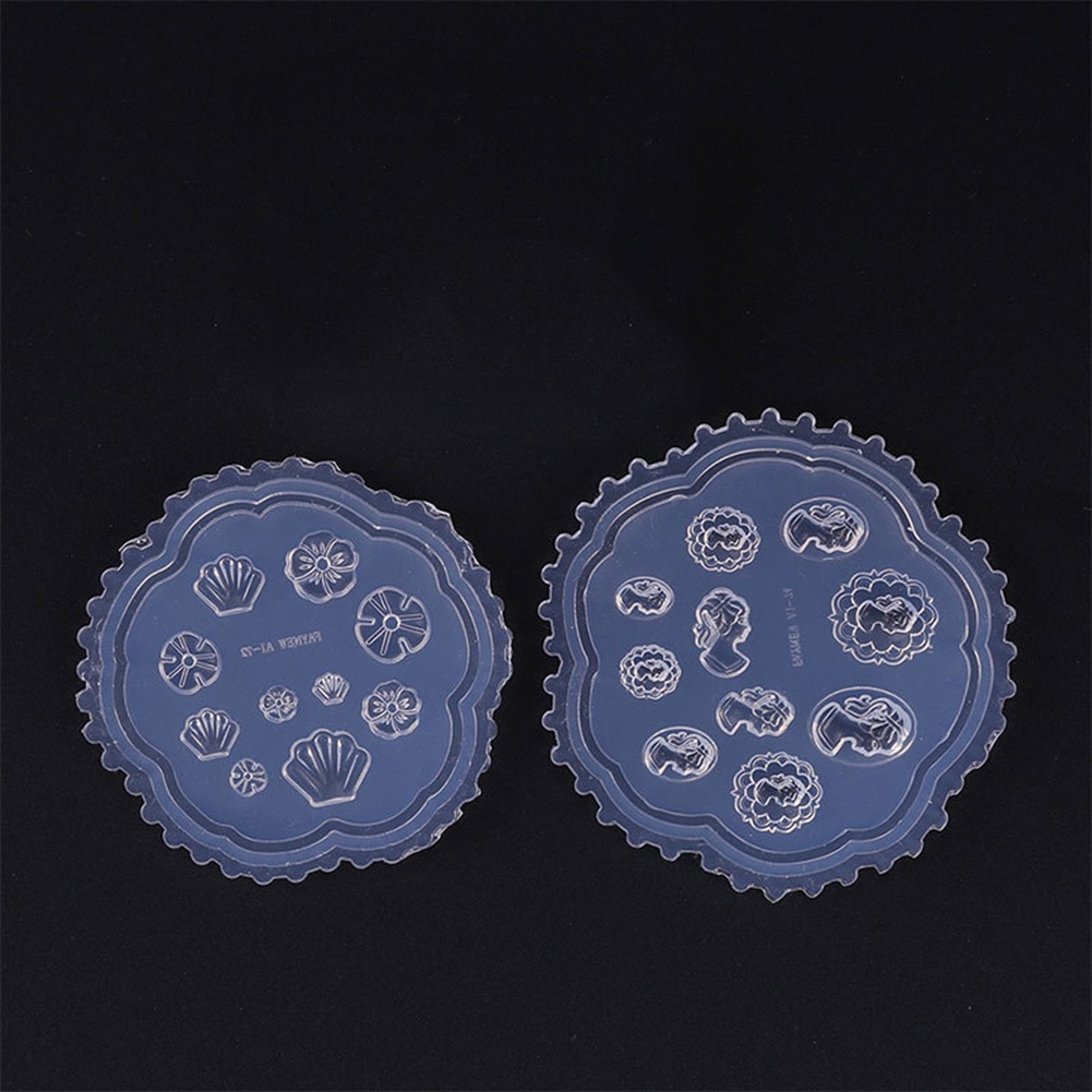 Khuôn silicone tạo hình hoa lá làm phụ kiện trang trí móng tay nghệ thuật DIY tiện lợi