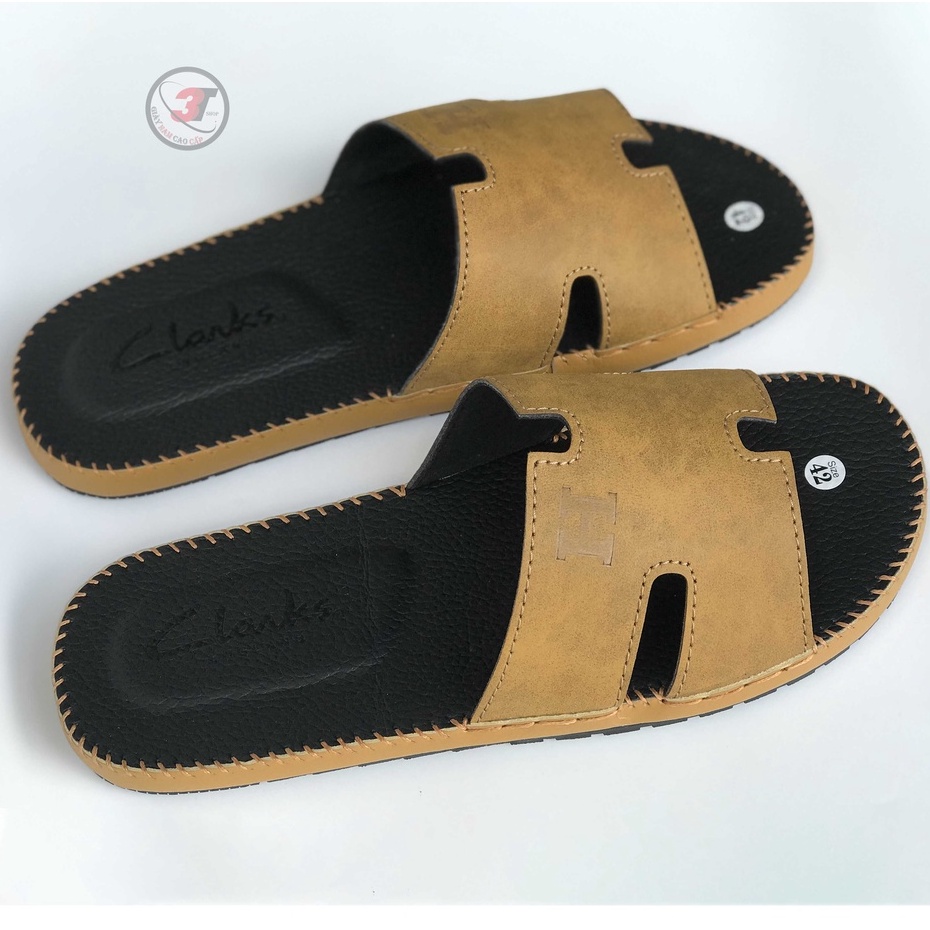 Dép Nam,thời trang Quai Ngang Chữ H cực chất, HERMES , Đã khâu Quai , Siêu Bền
