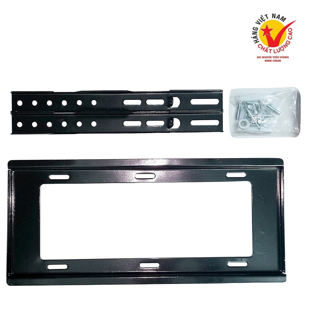 Giá treo tivi thẳng tường dày đẹp cho các hãng tivi từ 14 - 65 inch tặng kèm ốc vít