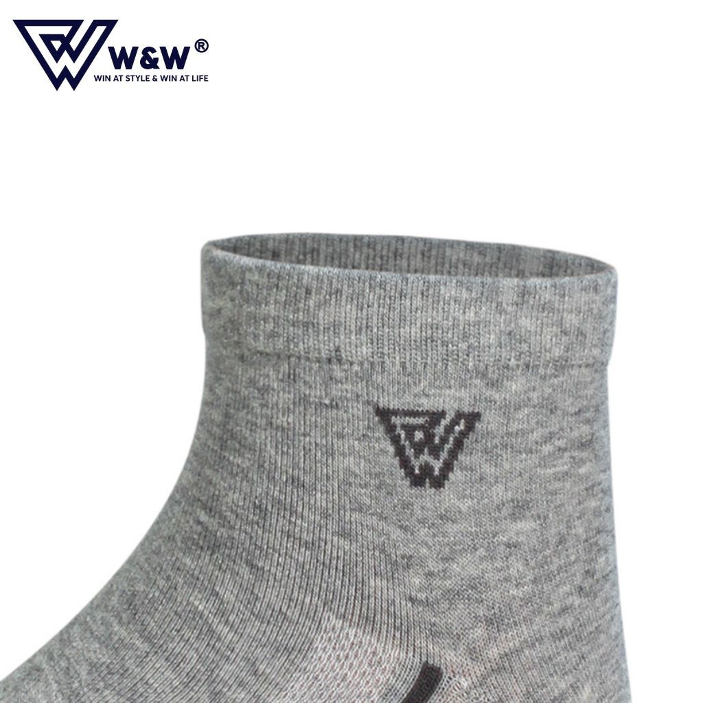 Tất Nam W&W Cao Cổ Thể Thao Khử Mùi, Kháng Khuẩn, Chống Hôi Chân Cao Cấp WM24
