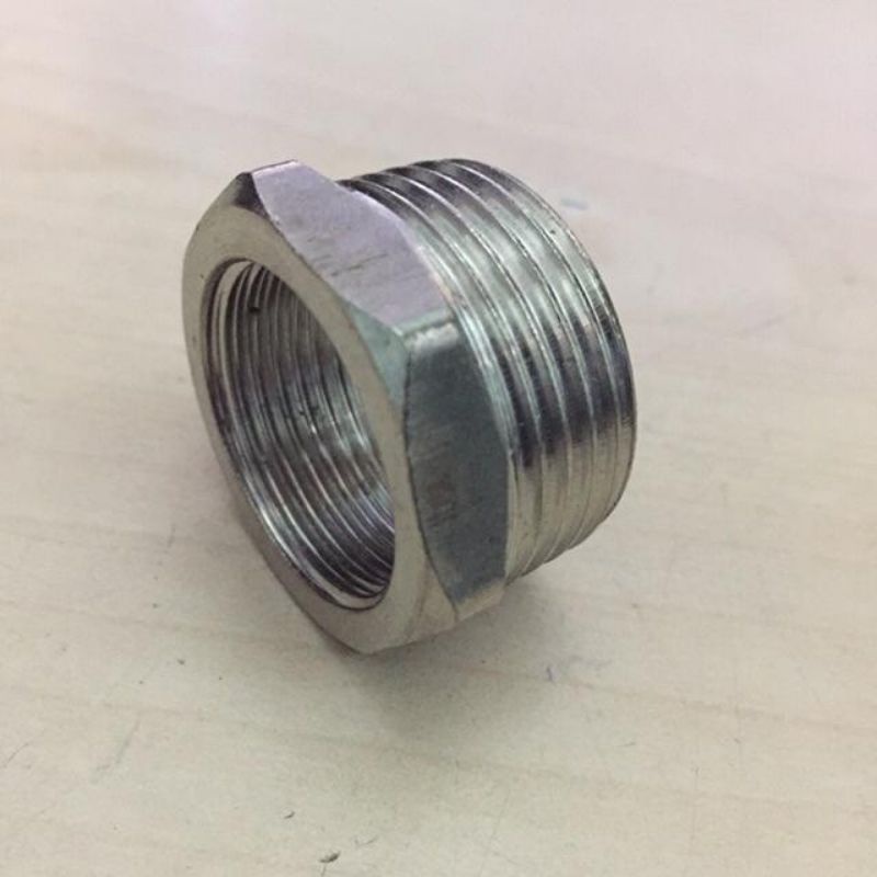 Nối ren đồng (cà rá, lơ thu) ren trong x ren ngoài 21-27 (1/2-3/4) , 27-34 (3/4-1) và 21-34 chất liệu inox không gỉ