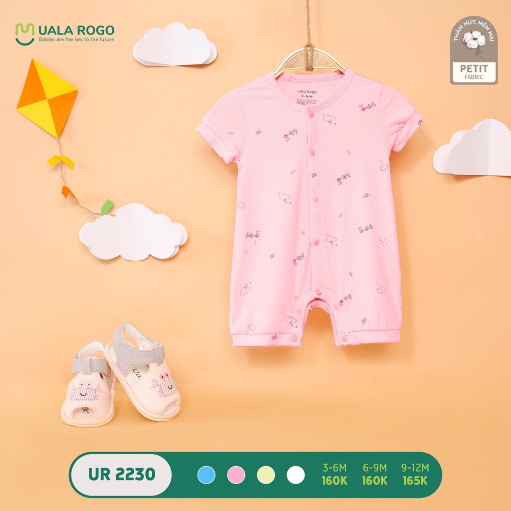 UR2230 Body cộc tay UalaRogo petit họa tiết (3-12M)