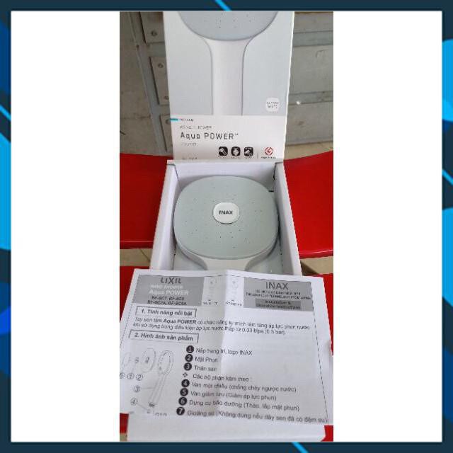 Tay sen tắm tăng áp inax BF-SC7 , BF-SC8, chính hãng, có massage, dễ vệ sinh kèm dây và gác