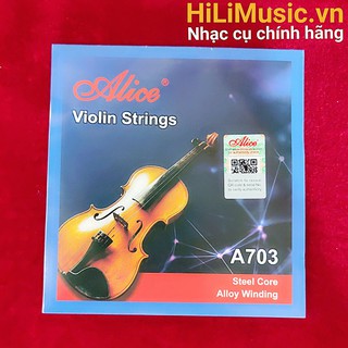 [Cửa Hàng Uy Tín] Dây Violin Alice A703 Steel Core, Alloy Winding