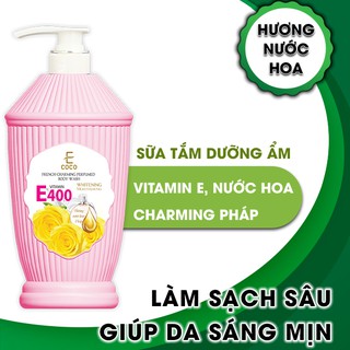 Sữa Tắm Ecoco Vitamin E 400 Nước Hoa Charming Pháp 1600g