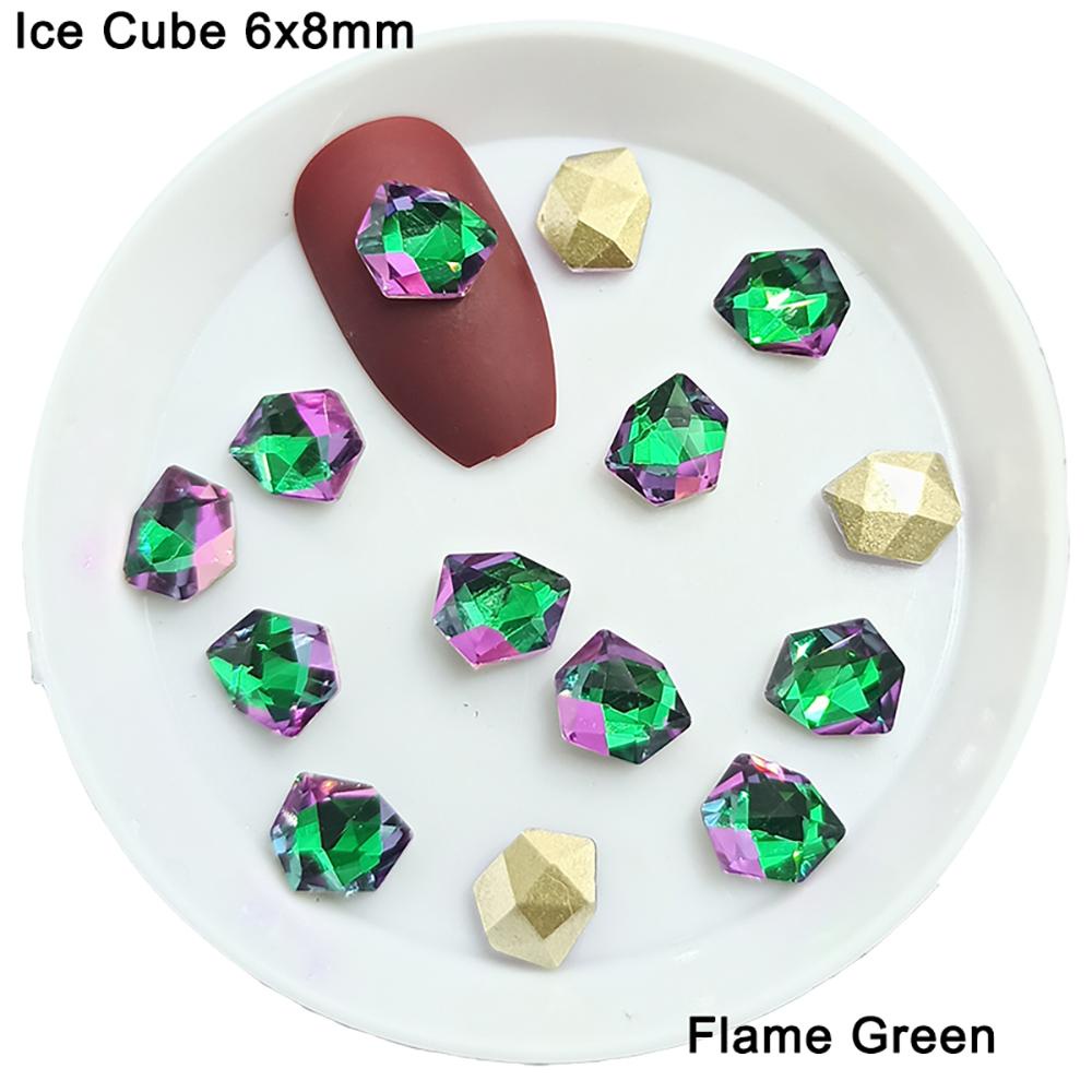 Miếng Dán Trang Trí Móng Tay Nghệ Thuật|Phụ Kiện Đáy Nhọn 6x8mm Chuyên Dụng Cho Làm Móng