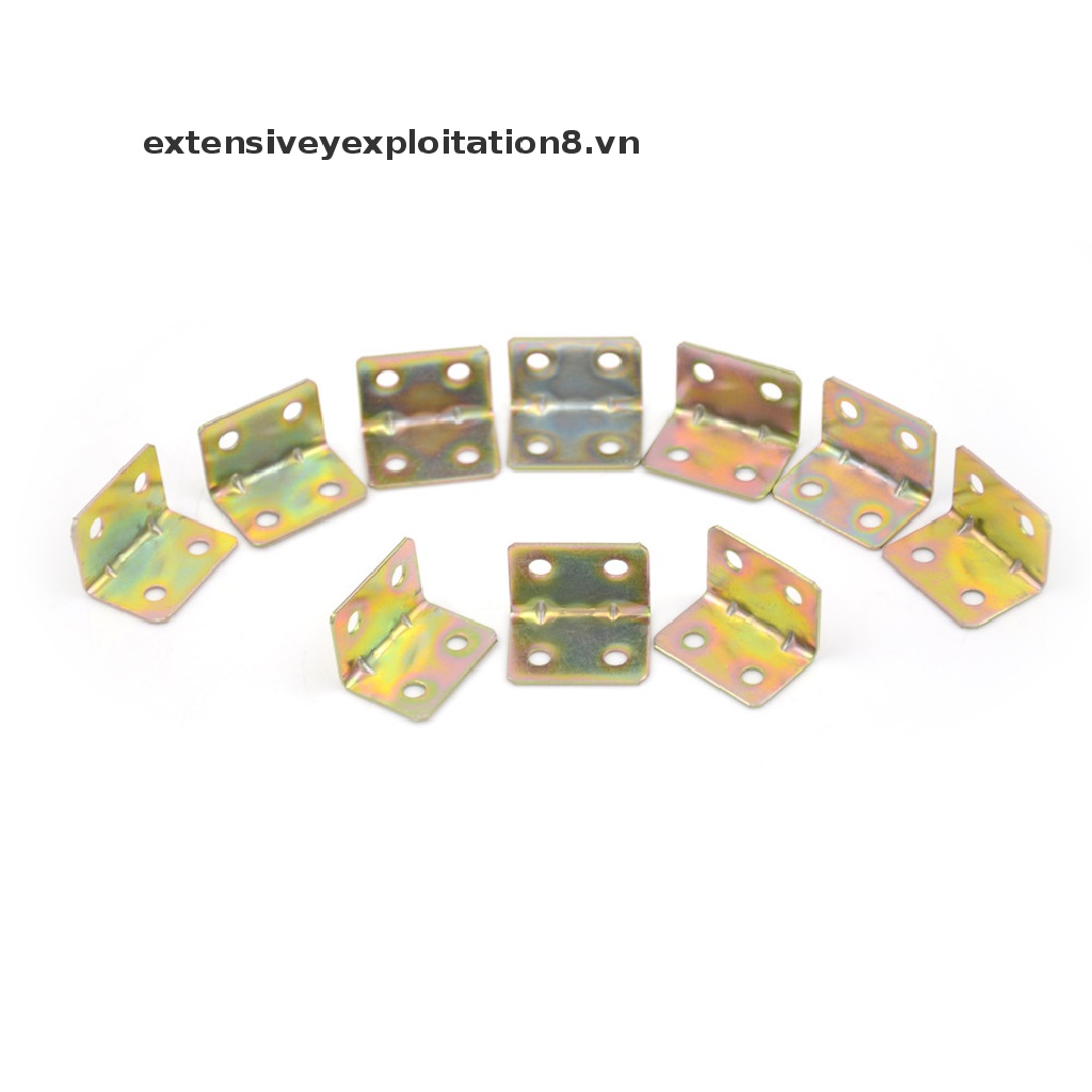 Bộ 10 Giá Đỡ Góc Vuông 90 Độ Bằng Kim Loại 25x25x16mm Mới Set 10 Giá Đỡ Góc 90 Độ 25x25x16mm Bằng Kim Loại Chuyên Dụng Bộ 10 Giá Đỡ Kệ Kích Thước 25x25x16mm 90 Degr Chất Lượng Cao