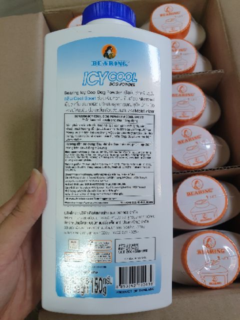 PHẤN KHÔ LÀM MÁT CHO CHÓ BEARING ICY COOL DOG POWDER 150GR