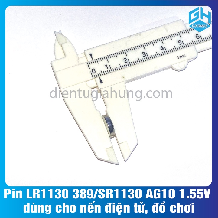 Combo 10 viên Pin LR1130 389/SR1130 AG10loại  1.55V dùng cho đồ chơi,máy tính, nến điện tử