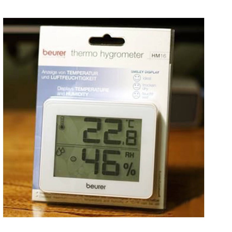 Nhiệt ẩm kế điện tử Beurer HM16, đo độ ẩm và nhiệt độ phòng