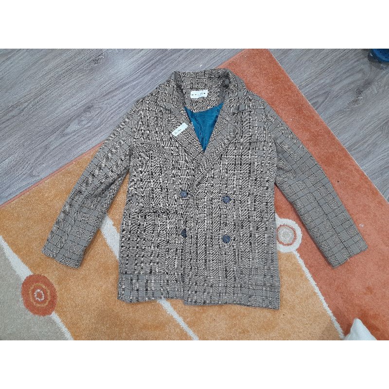 Áo khoác blazer kẻ 2 lớp sang xịn lịch sự cho nữ | BigBuy360 - bigbuy360.vn