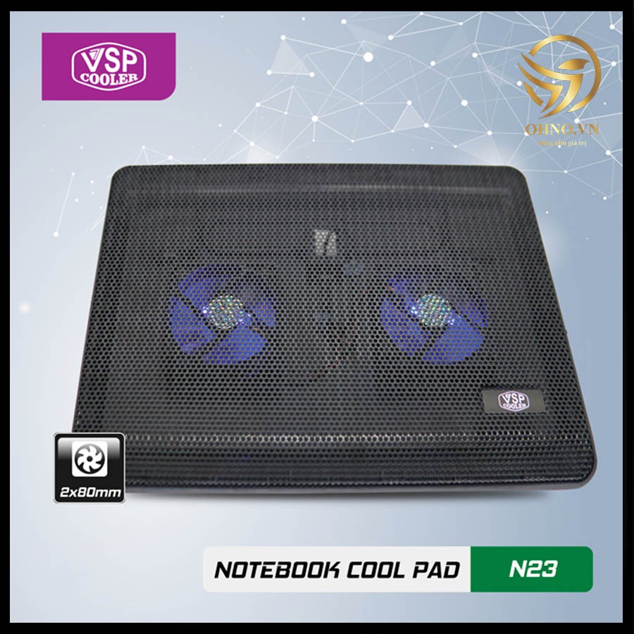 Đế Quạt Tản Nhiệt Laptop Gaming Cooler Master N23 2 FAN Chính Hãng Quạt Đế Tản Nhiệt Lap Top – OHNO Việt Nam
