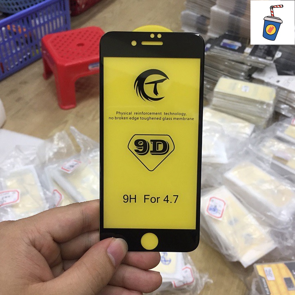 Kính cường lực điện thoại 9D full màn chống vân tay cho iphone 6/6plus/7/7s/7plus/8/8plus-PKPC-RS Store