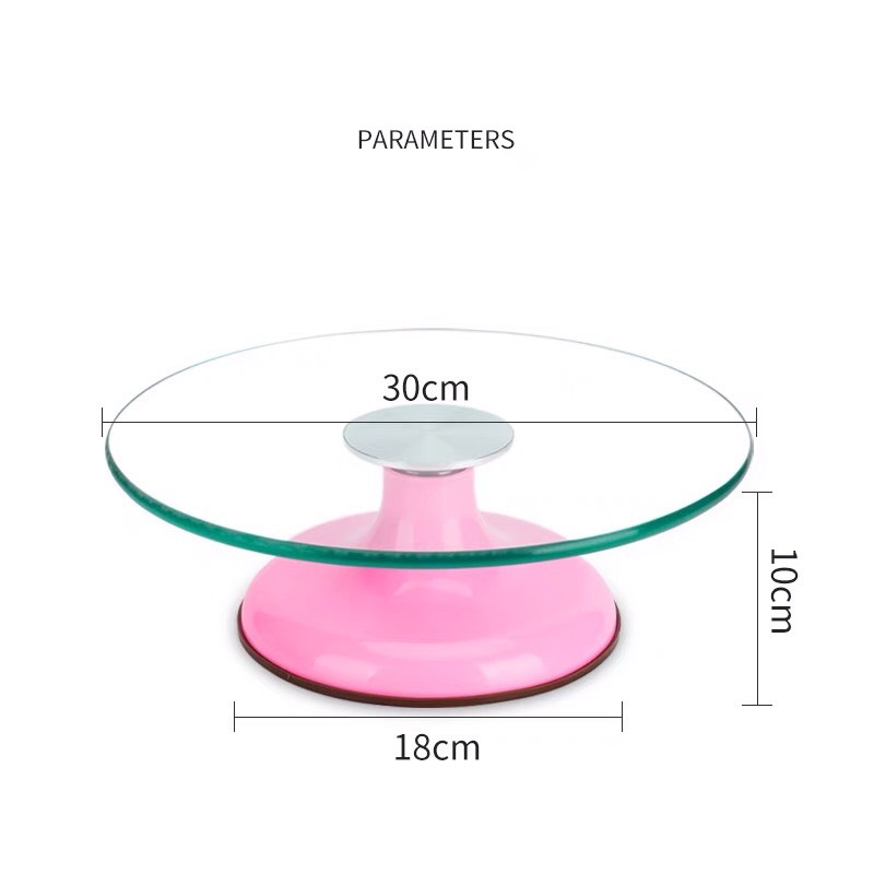 Bàn Xoay Kính Làm Bánh 30cm