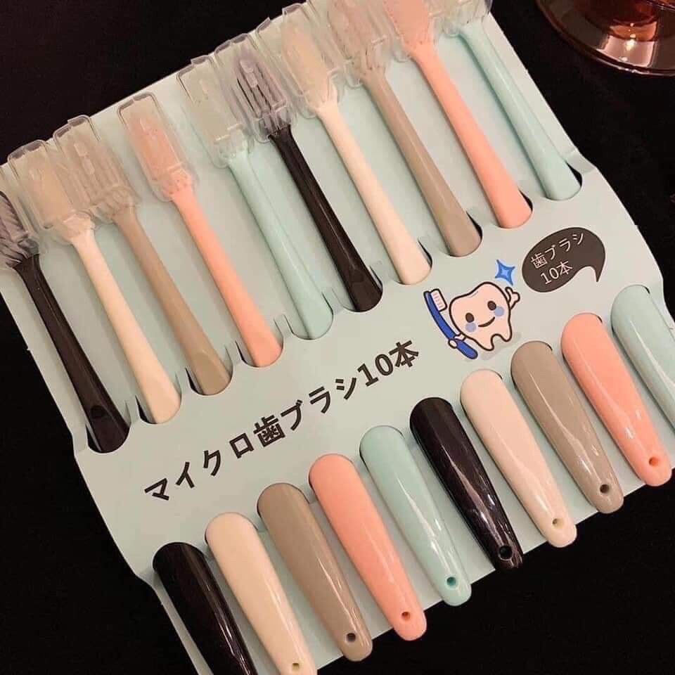 Set 10 Bàn Chải Xuất Nhật Cho Cả Gia Đình