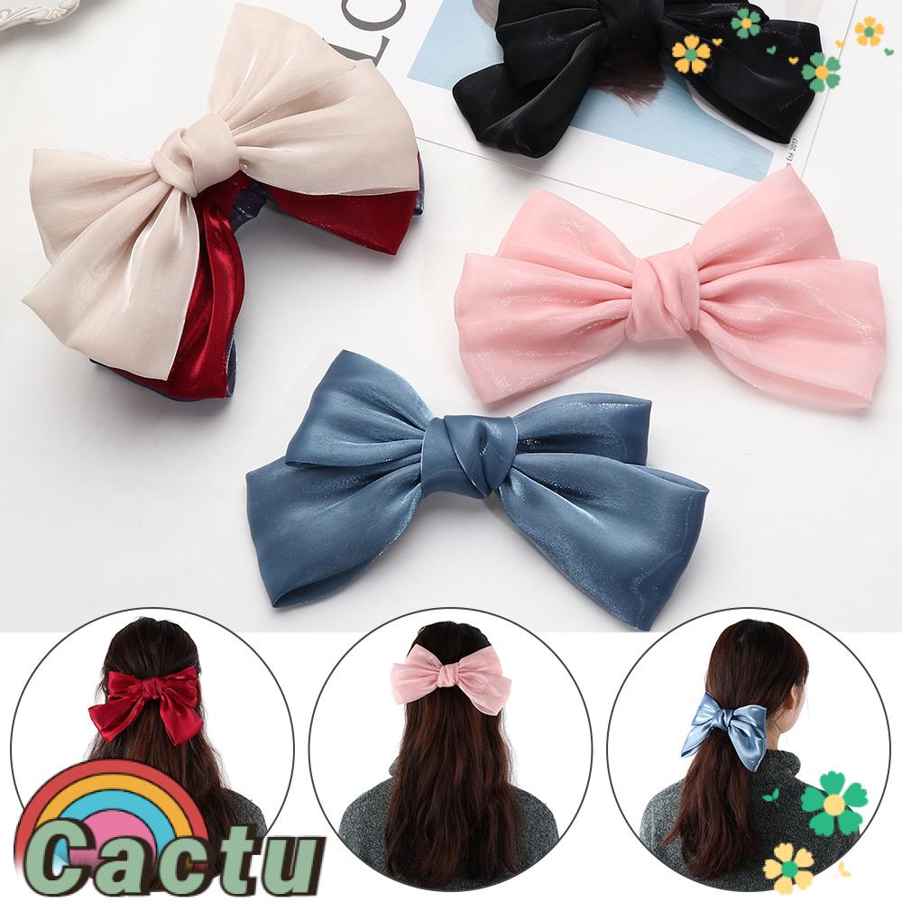 Kẹp Tóc Nơ Lớn Dễ Thương Cho Nữ