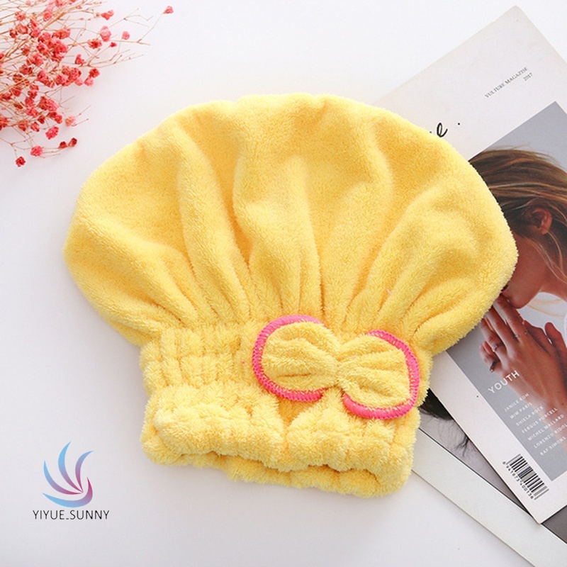 Mũ Trùm Đầu Bằng Sợi Micro Giúp Làm Khô Tóc Tiện Dụng Cho Nữ