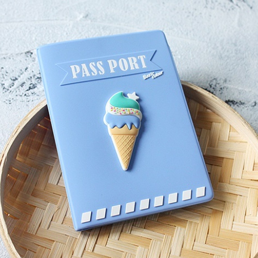 Bìa đựng hộ chiếu họa tiết hình cây kem dễ thương | BigBuy360 - bigbuy360.vn