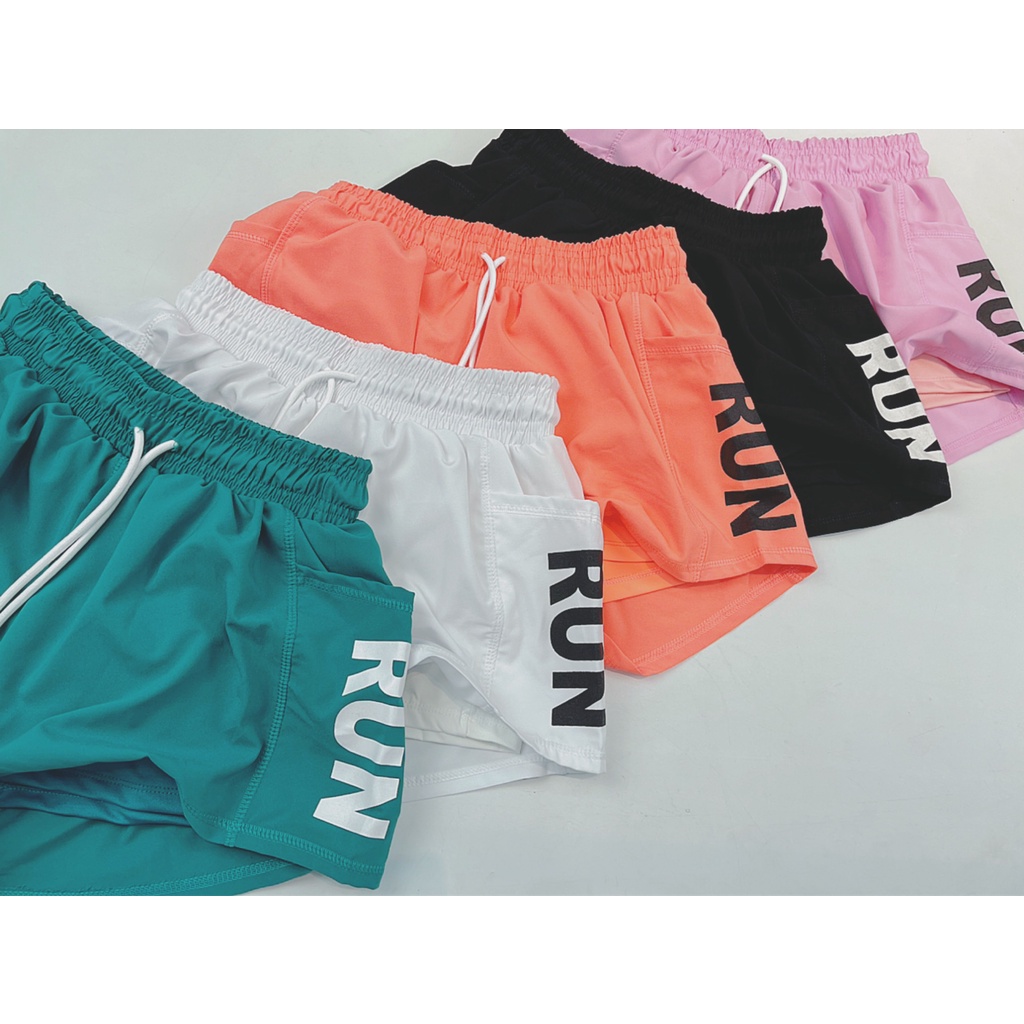 Quần Đùi Thể Thao Nữ 2 Lớp Boxer Run Siêu Xinh