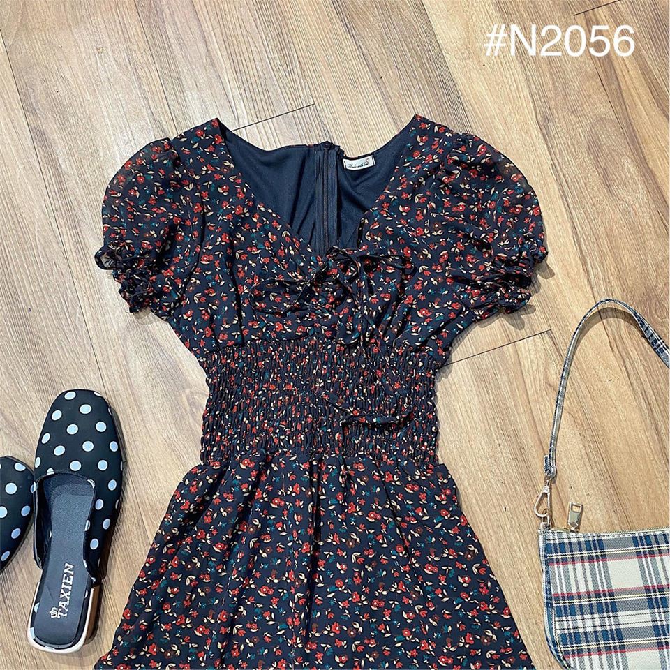 ĐẦM VOAN HỌA TIẾT HOA NHÍ XÒE NHẸ ĐUÔI CÁ XINH LUNG LINH - LANA DRESS | BigBuy360 - bigbuy360.vn