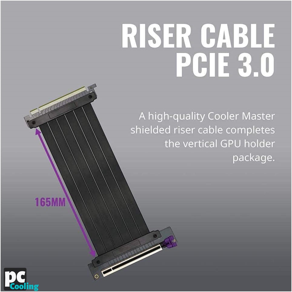 Bộ dựng đứng VGA kèm Riser Cooler Master VERTICAL GRAPHICS CARD HOLDER KIT V2 - Hàng mới chính hãng