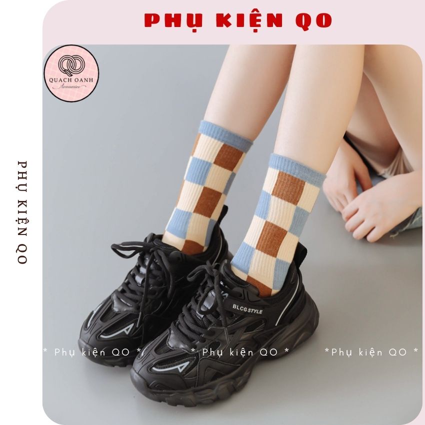 Tất cổ cao QO Vớ Hàn quốc phong cách valentine ngọt ngào TAT01