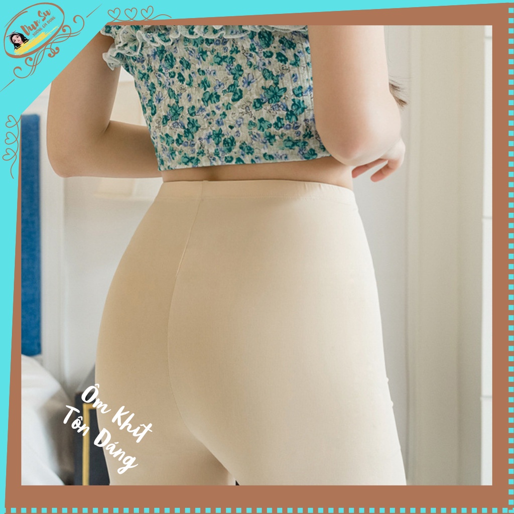 Bộ Quần Bảo Hộ Nữ Mặc Váy Size L, XL Chất Thun Lạnh Thoáng Mát Co Dãn 4 Chiều Tôn Dáng Vòng 1 DunSu