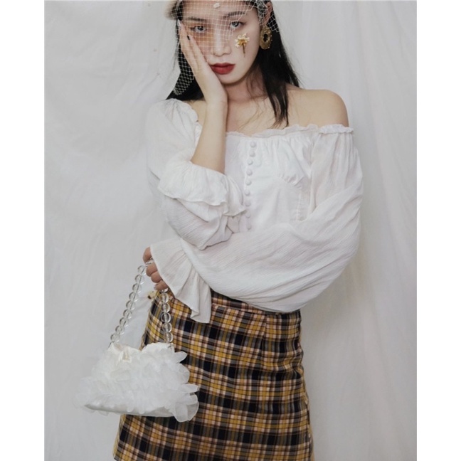 TÚI REN QUAI NGỌC 36033 PHONG CÁCH RETRO HÀNG CÓ SẴN ZIU.BAGS