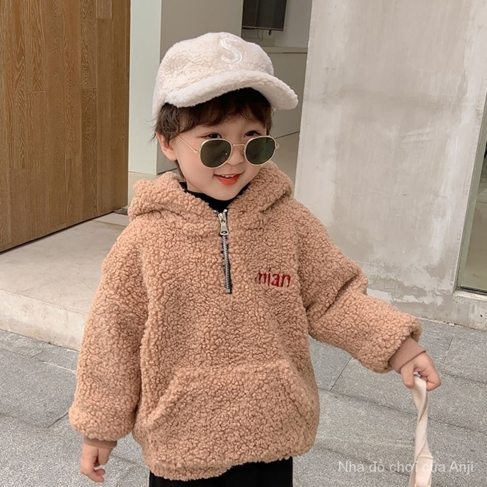 Autumn And Winter Children's Clothes Male And Female Style Hooded Children Male And Female Sweaters Children Plush Sheep