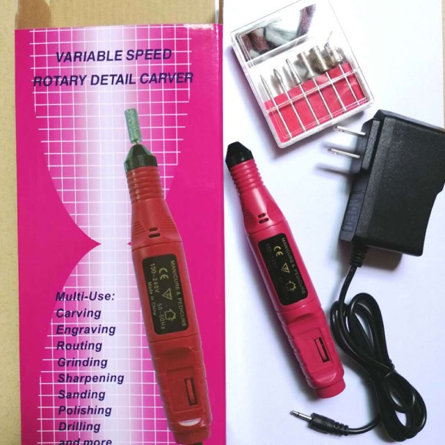 Máy mài móng MINI giũa đánh bóng móng tay móng chân kèm cũ sạc thích hợp làm móng nghệ thuật nail spa