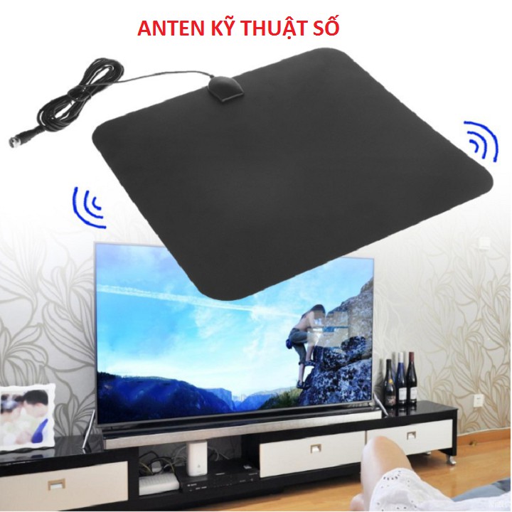 Anten Tivi, Ăng Ten Tivi DVB T2 thông minh thu sóng 100 dặm - ăng ten TV kỹ thuật số Trong nhà