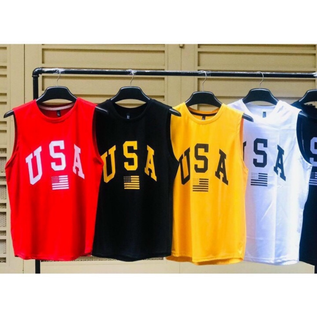 Bộ thể thao nam mặc nhà sát nách USA cao cấp ,chất liệu thun lưới mè siêu mát ,năng động, thời trang 2023