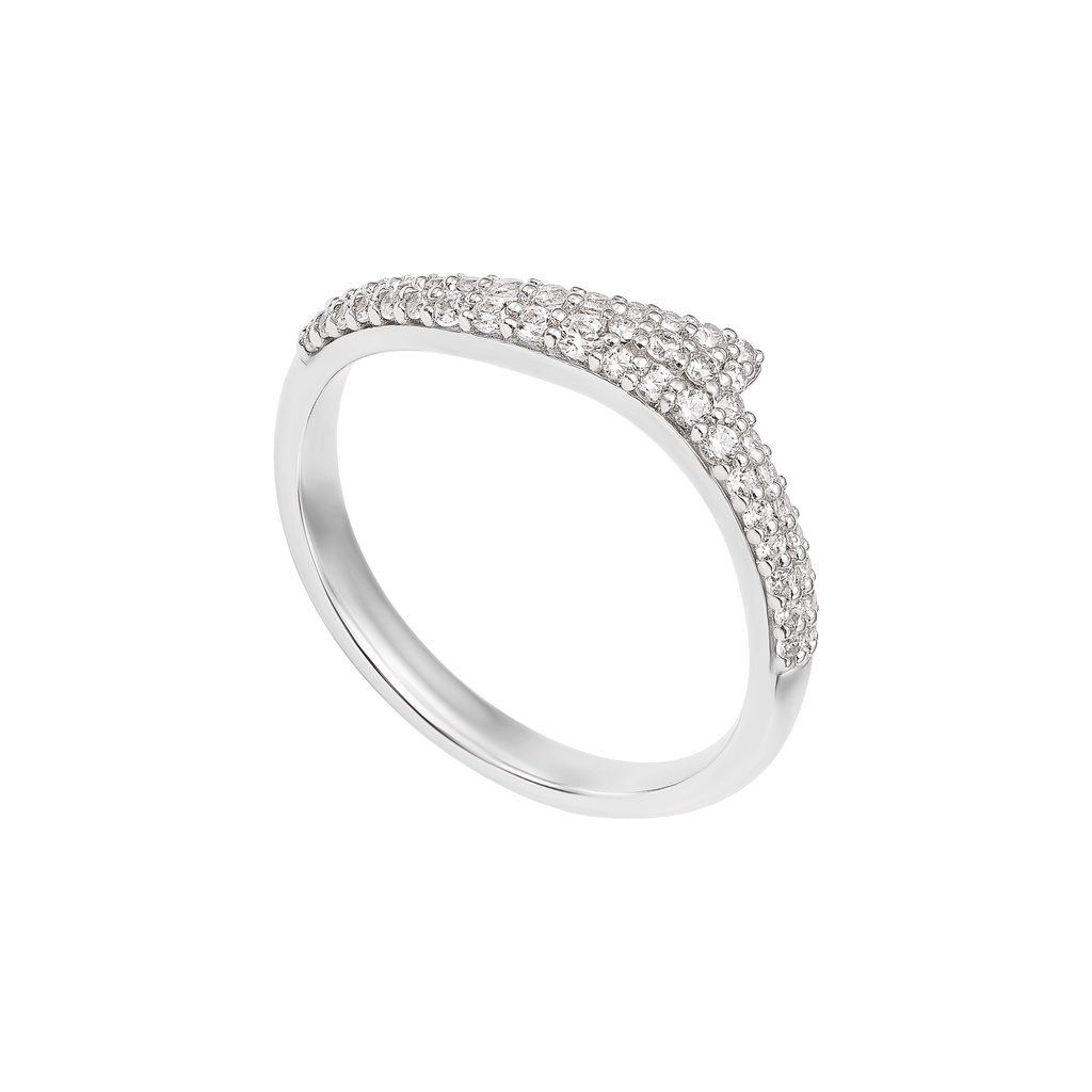 Nhẫn bạc đính đá ECZ PNJSilver XMXMW000035