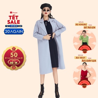 Áo Khoác Dạ Cổ Be - 20again - KDA0696