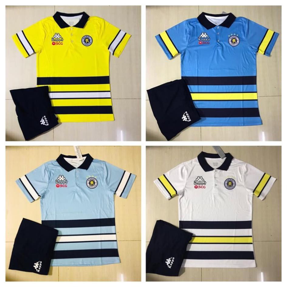 xiêu giảm giá ⚡ Bộ áo Polo Hà Nội T&T (4 màu) (Có hỗ trợ in ấn tên, số, FC theo yêu cầu) bán chạy . rẻ vô địch