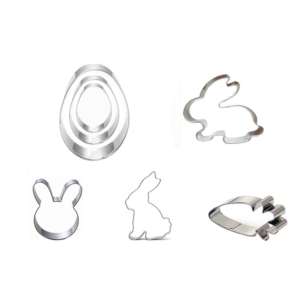 BERNARDO Fondant Biscuit Mold Kitchen Modelling Tools Cookie Cutter Stainless Steel DIY Easter Day Dough Pastry Bunny Baking Tools
