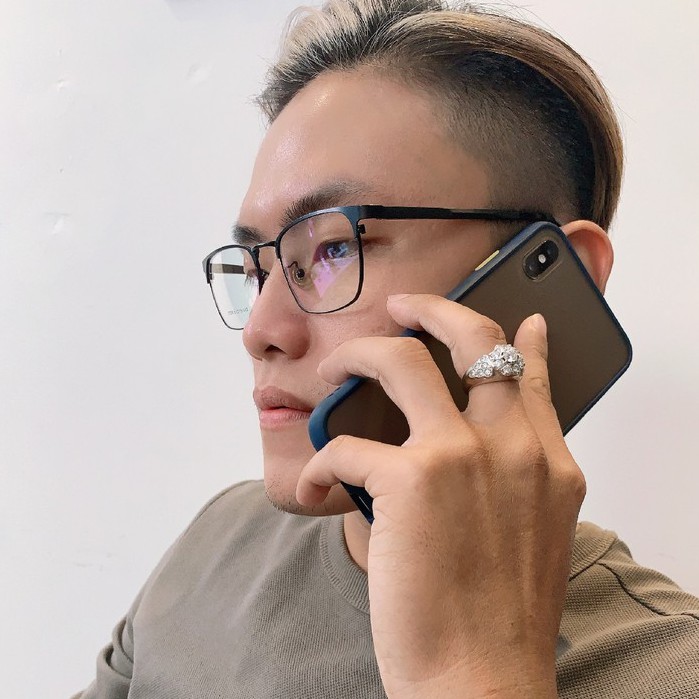 Gọng kính vuông hợp kim siêu nhẹ OURESS J7704 cực nhẹ nam tính