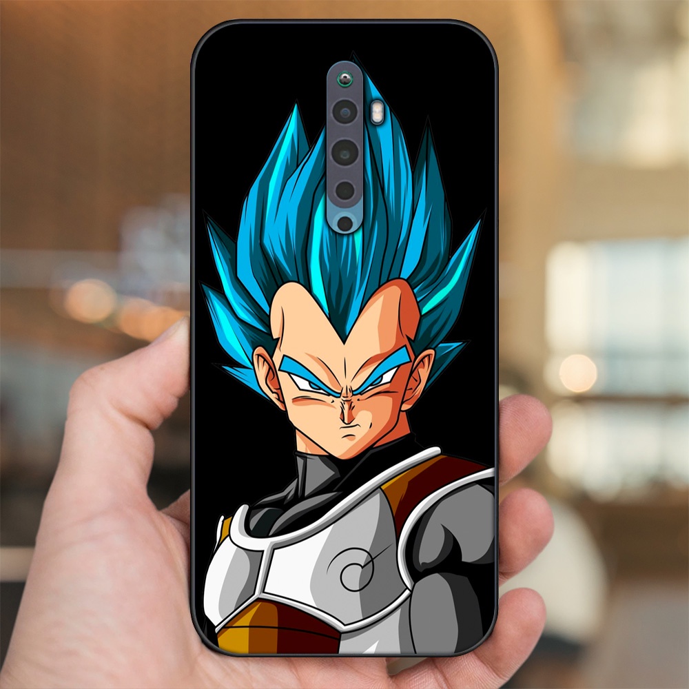 Ốp lưng Oppo Reno 2F viền đen in hình Vegeta Dragon Ball