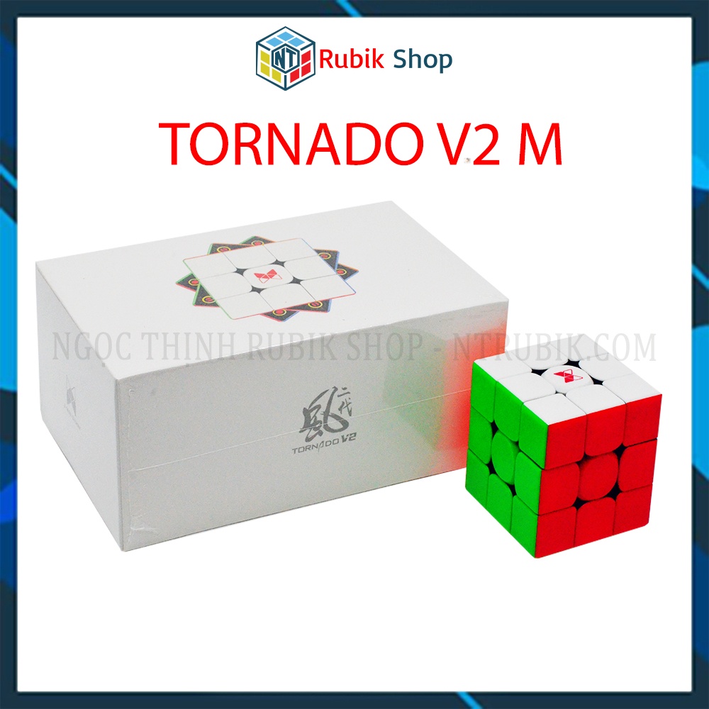 [Siêu phẩm] Rubik 3x3x3 X-man Design Tornado V2M Stickerless 05/2021 (Có nam châm)