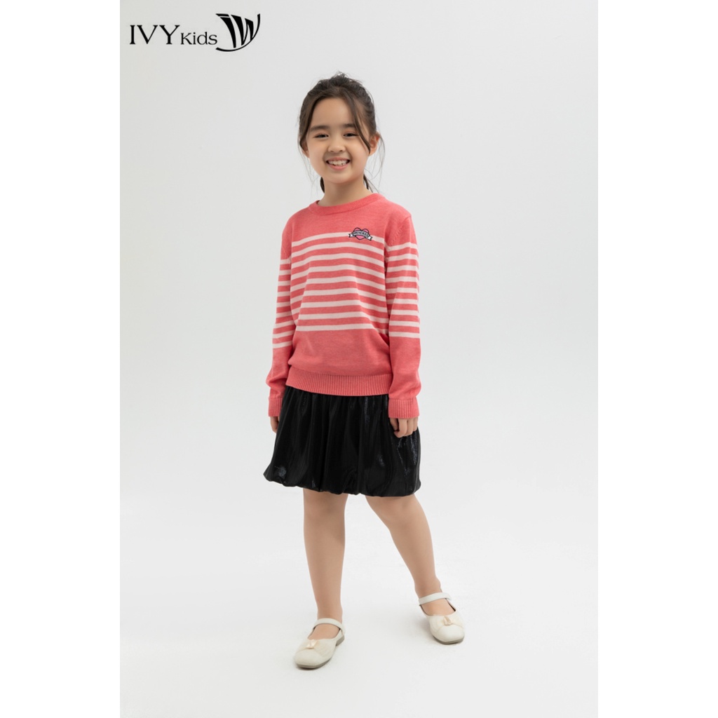 Áo len kẻ ngang Princess bé gái IVY moda MS 58G0780