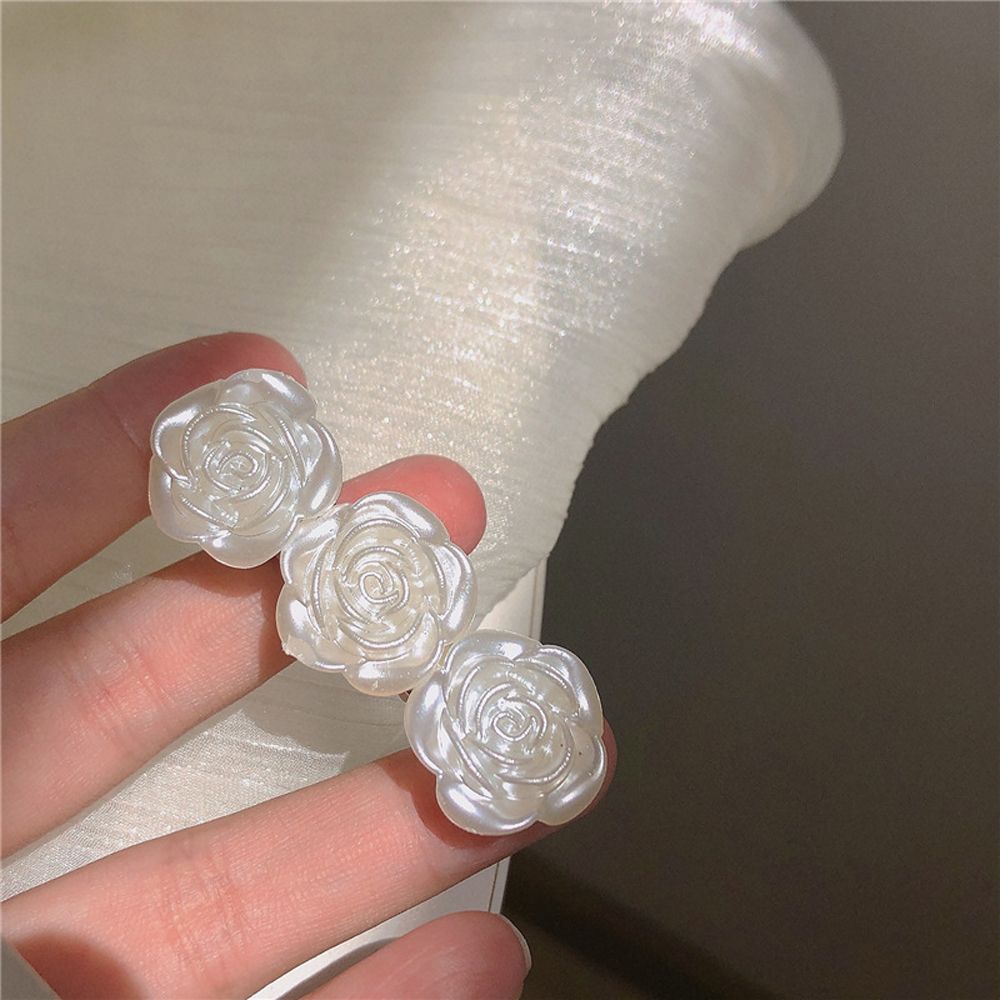 Kẹp Tóc Hình Hoa Trà Bằng Acrylic Thanh Lịch Cho Nữ Giá Đỡ